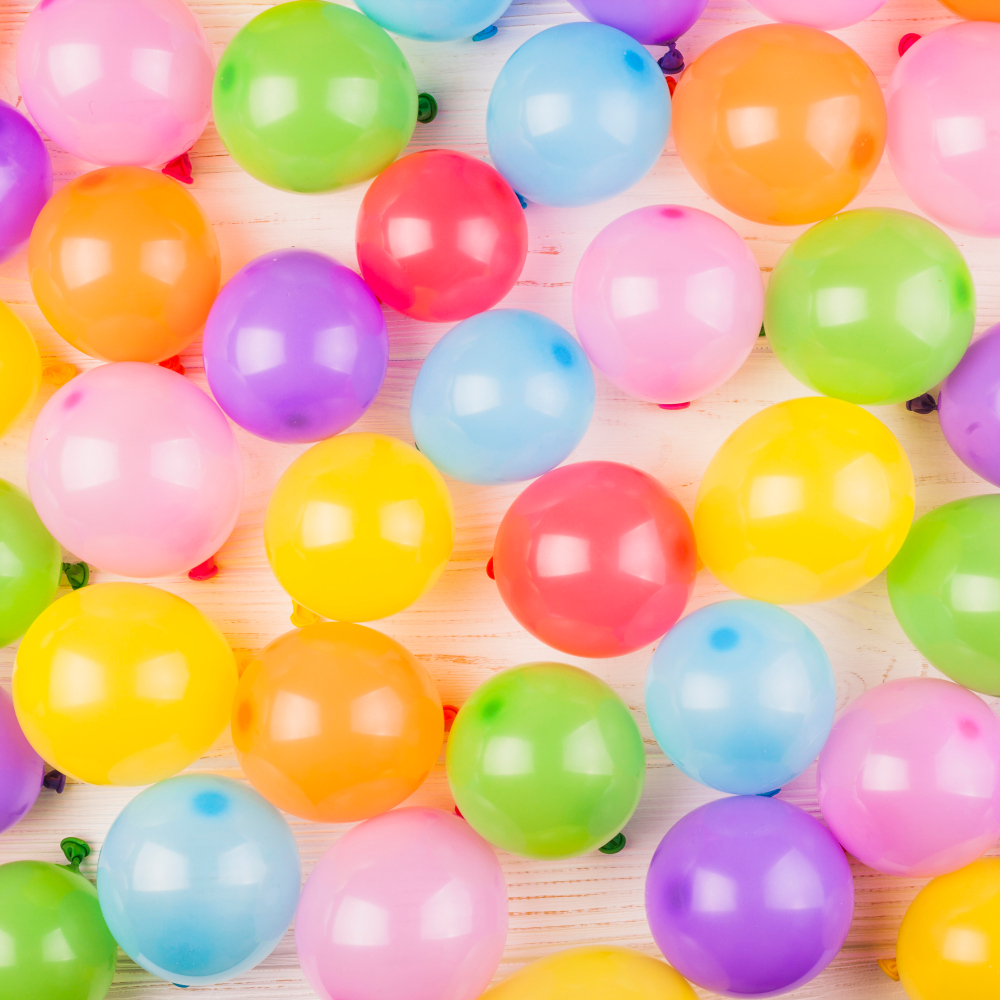 Luftballons in unterschiedlichen Farben